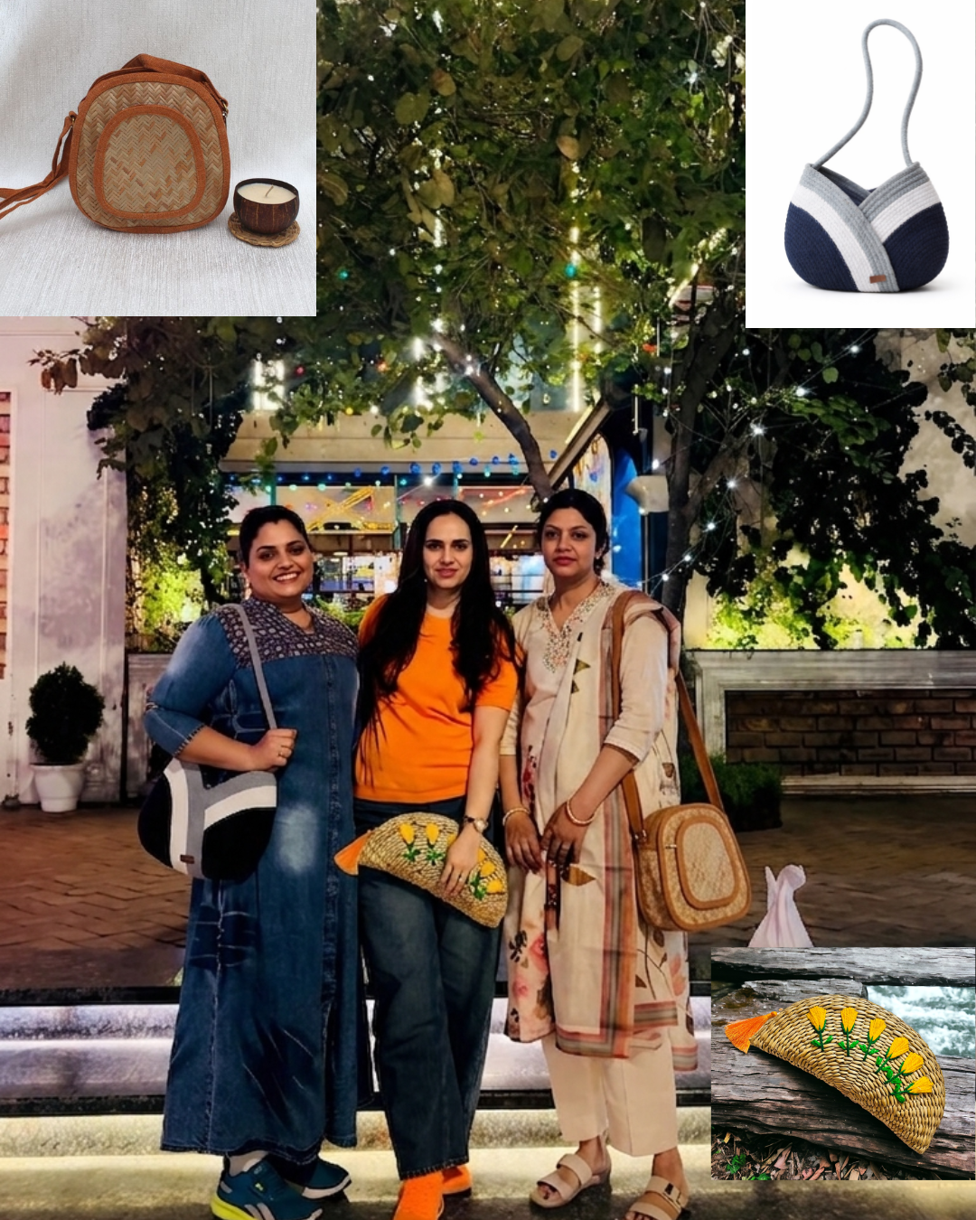 Shital Pati & Jute Sling Bag – Womens Handbag on Brown Living™. SKU: OEP480a. Img 10.