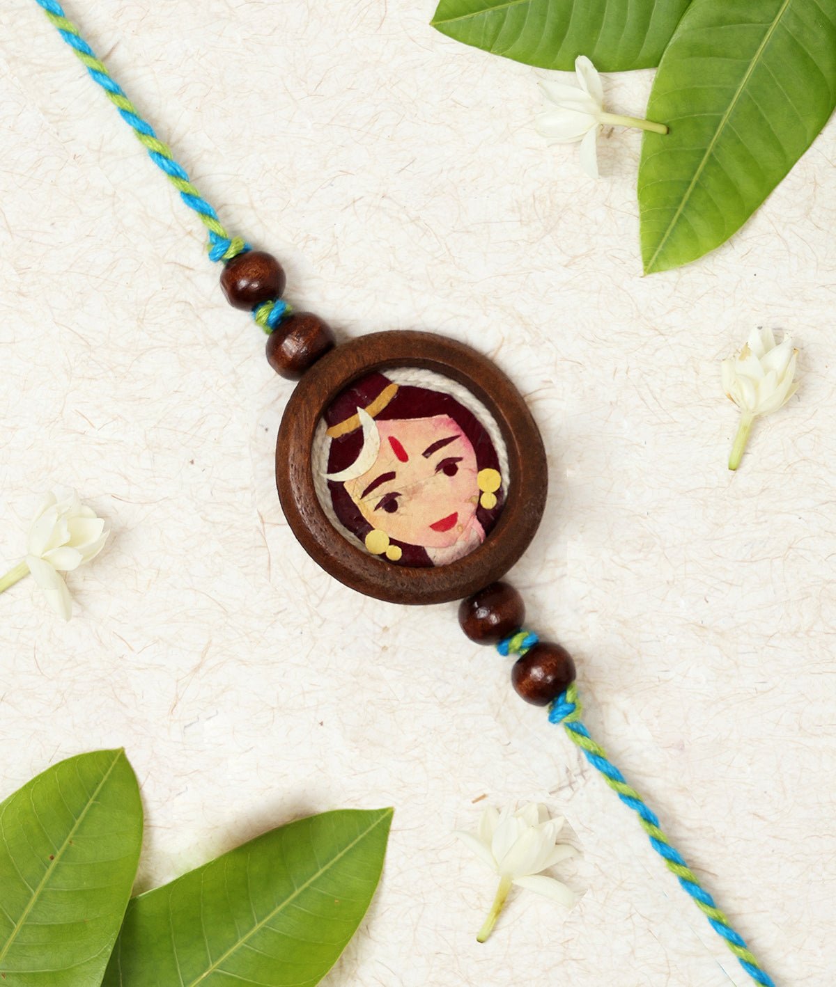 Shiv Rakhi | Handmade Mahadev Rakhi for Raksha Bandhan Celebration – Rakhi on Brown Living™. SKU: GUL-03. Img 1.