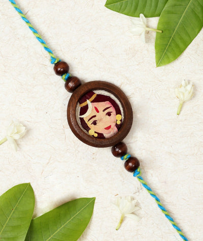 Shiv Rakhi | Handmade Mahadev Rakhi for Raksha Bandhan Celebration – Rakhi on Brown Living™. SKU: GUL-03. Img 1.