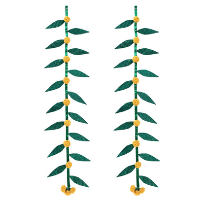 Shubh Handcrafted Bamboo Door Hanging for Decor - Set of 2 – Home Decor on Brown Living™. SKU: BTDE - 705. Img 3.
