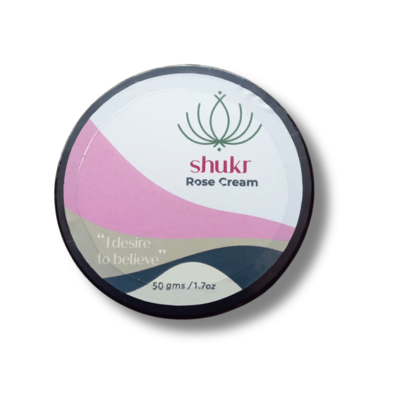 Shukr | Rose Cream - 50g – Face Cream on Brown Living™. SKU: ROS-SKI-001-NL. Img 4.