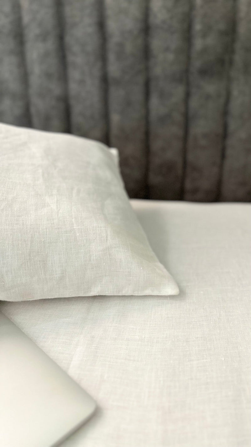 Shwet- Pure White Hemp Bedsheet with Pillow Cases | Verified Sustainable Bed Linens on Brown Living™