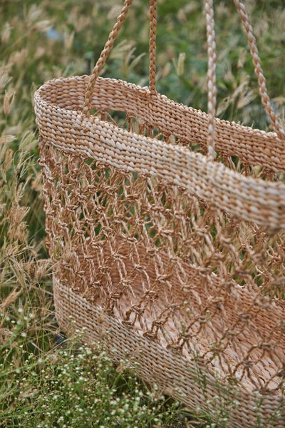 Sian Banana Fiber Beach Tote Bag | Handwoven Eco-Friendly Tote – Handbags on Brown Living™. SKU: S-026. Img 4.