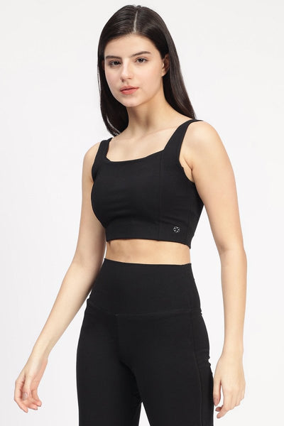 Sienna athletic padded bralette – Womens Leggings by elope available on Brown Living™. Xs Black. SKU: ELSNB001XS. Img 2.