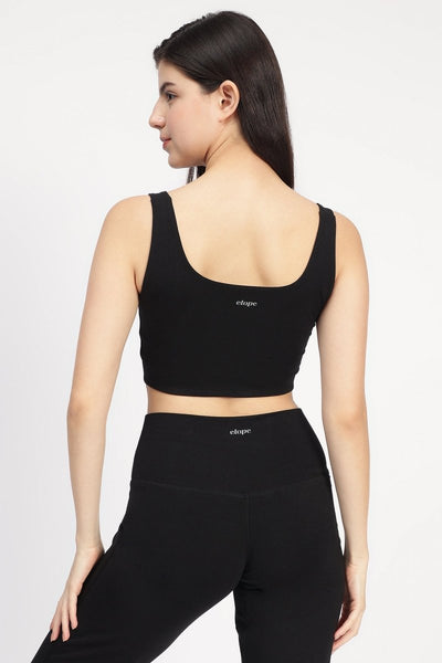 Sienna athletic padded bralette – Womens Leggings by elope available on Brown Living™. Xs Black. SKU: ELSNB001XS. Img 4.