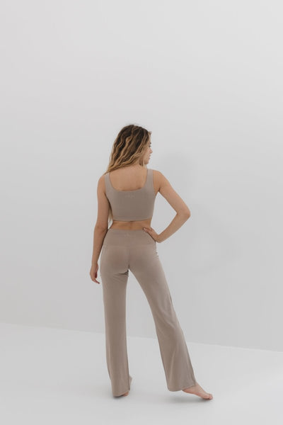 Sienna Yoga Co - ord Set Natural Fabric – Womens Co - Ord Sets by elope available on Brown Living™. Xs . SKU: ELSNCO004XS. Img 3.