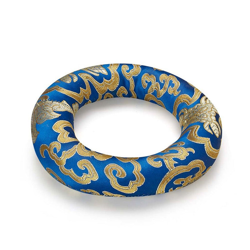 Silk Ring Cushions for Singing Bowl - Blue - 10cms | Verified Sustainable Musical Instruments on Brown Living™