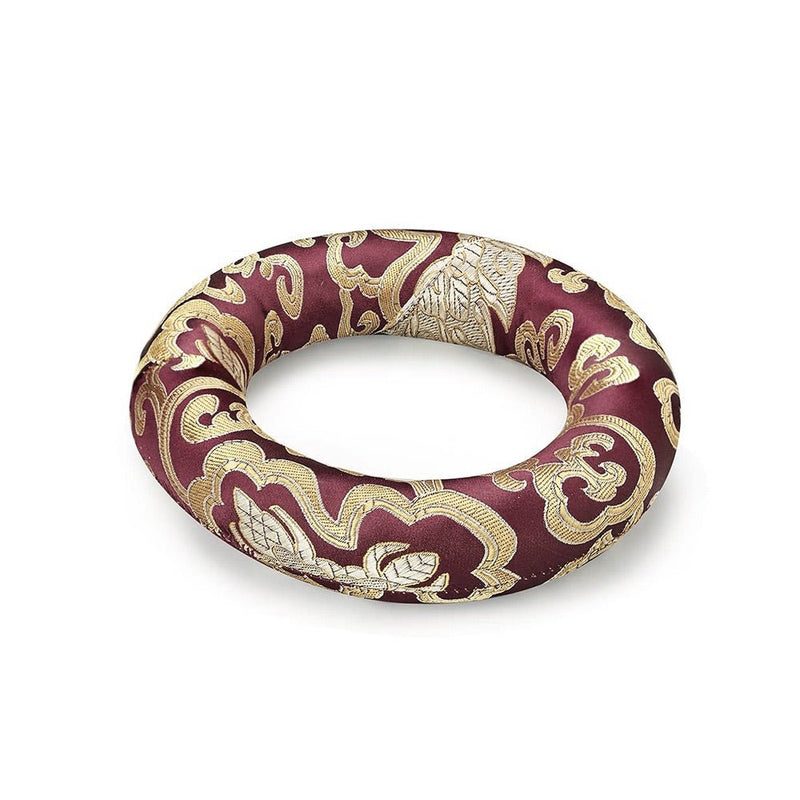 Silk Ring Cushions for Singing Bowl - Brown - 10cms | Verified Sustainable by Brown Living™