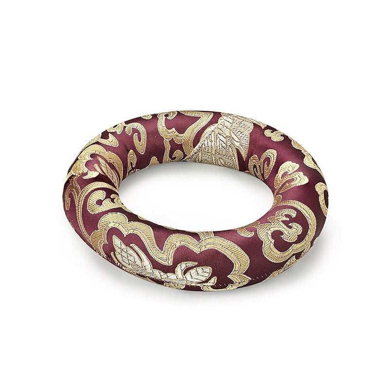 Silk Ring Cushions for Singing Bowl - Purple - 10cms | Verified Sustainable Musical Instruments on Brown Living™