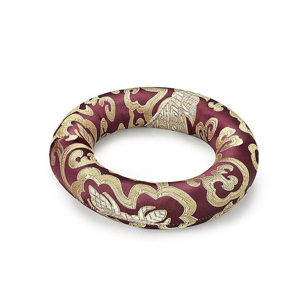 Silk Ring Cushions for Singing Bowl - Purple - 12cms | Verified Sustainable Musical Instruments on Brown Living™