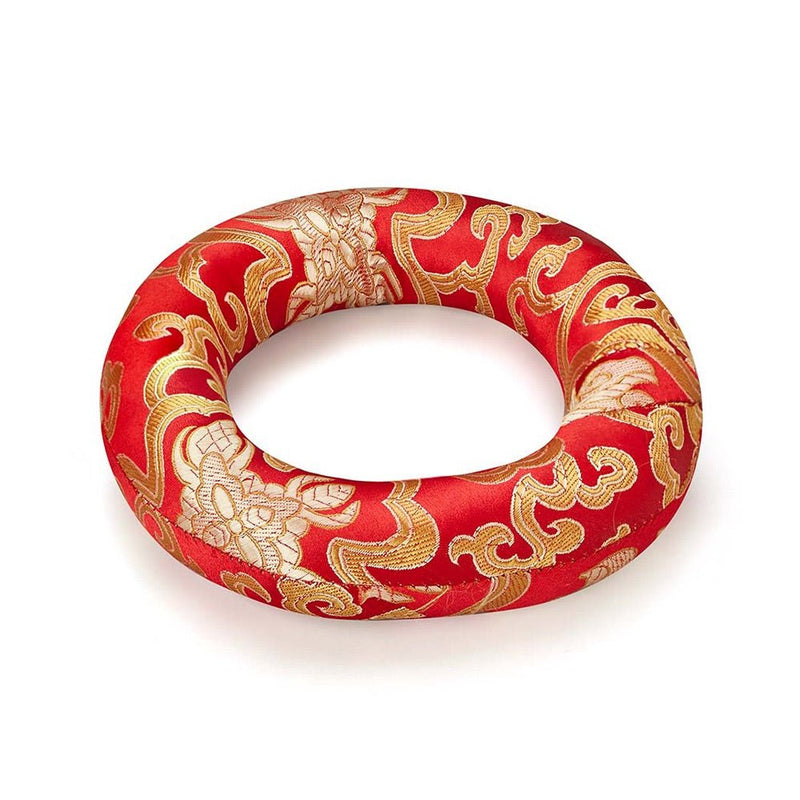 Silk Ring Cushions for Singing Bowl - Red - 10cms | Verified Sustainable by Brown Living™