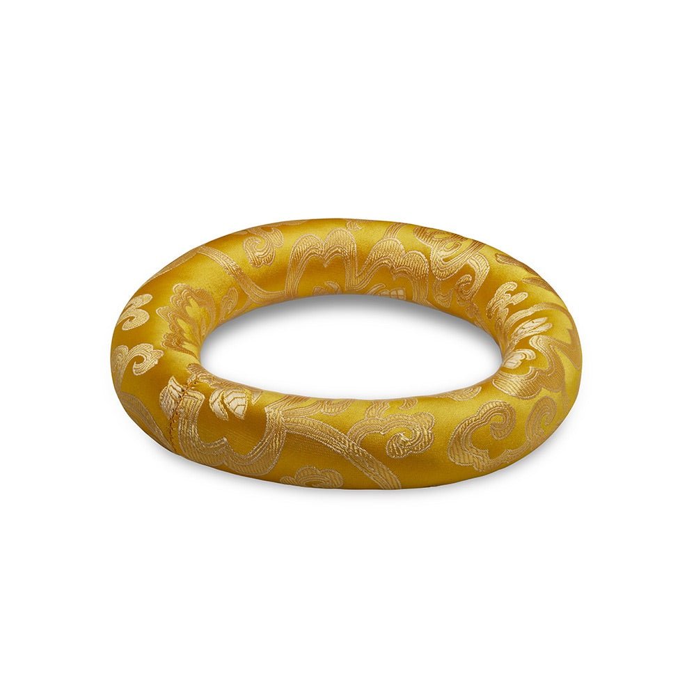 Silk Ring Cushions for Singing Bowl - Yellow - 10cms | Verified Sustainable by Brown Living™