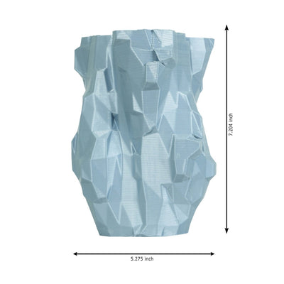 Silver Cliffs Plant - Based Simple Silver Vase – Home Decor on Brown Living™. SKU: SICLEDPLSSA022. Img 5.