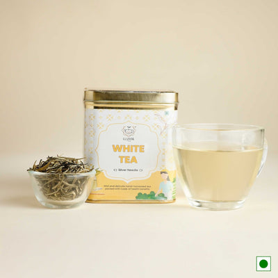 Silver Needle White Tea – Hand-Plucked, Rich in Antioxidants – 50g – Tea on Brown Living™. SKU: WTTin50New. Img 10.