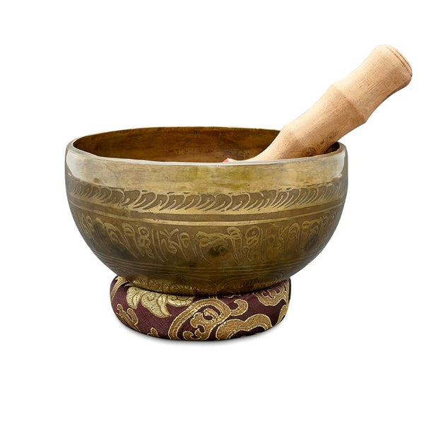 Singing Bowls Handmade Antique - 8inches | Verified Sustainable by Brown Living™