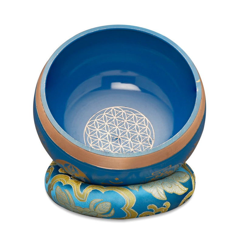 Singing Bowls Sacred Symbol Bowls - Sacred Symbol Blue - 35 inches | Verified Sustainable by Brown Living™