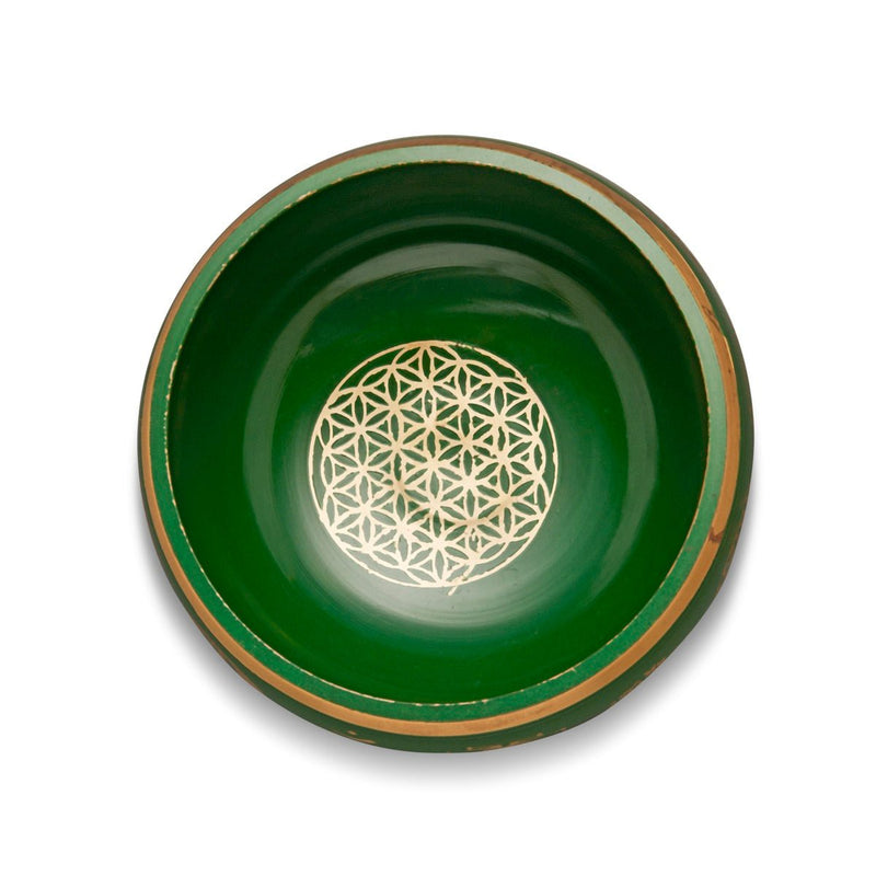 Singing Bowls Sacred Symbol Bowls |Sacred Symbol Green - 35 inches | Verified Sustainable by Brown Living™