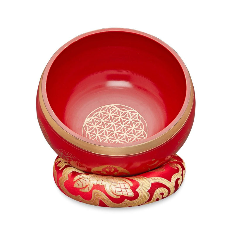 Singing Bowls Sacred Symbol Bowls - SacredSymbol Red - 35 inches | Verified Sustainable by Brown Living™