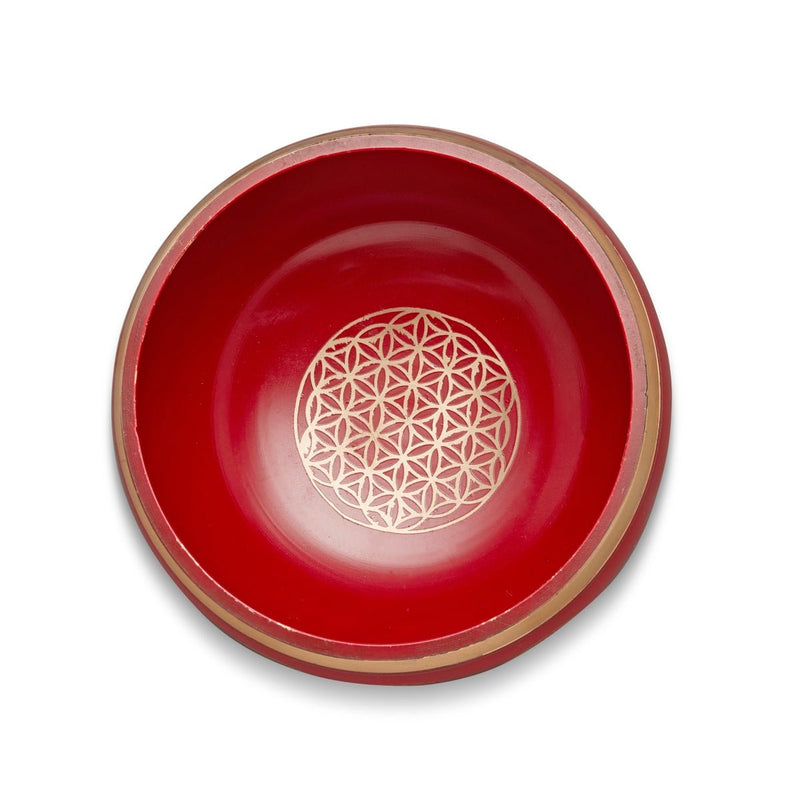 Singing Bowls Sacred Symbol Bowls - SacredSymbol Red - 35 inches | Verified Sustainable by Brown Living™