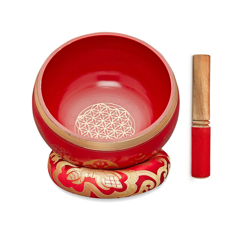 Singing Bowls Sacred Symbol Bowls - SacredSymbol Red - 35 inches | Verified Sustainable by Brown Living™