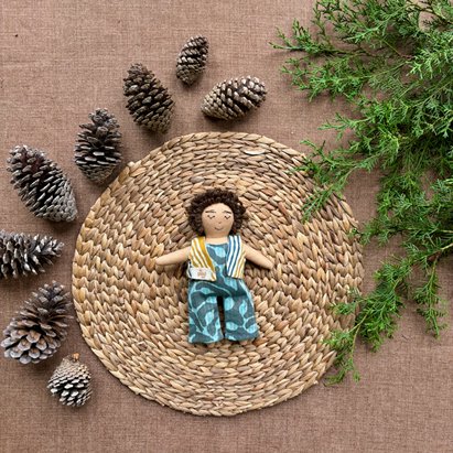 Single Doll - Gopal - Cotton Fabric Toy - Warm | Verified Sustainable by Brown Living™