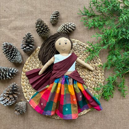 Single Doll - Krishna - Cotton Fabric Toy - Warm | Verified Sustainable by Brown Living™