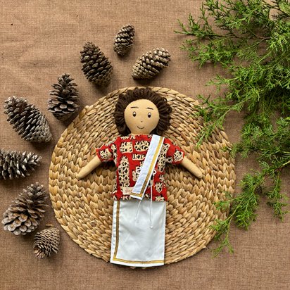 Single Doll - Mani - Cotton Fabric Toy - Warm | Verified Sustainable by Brown Living™