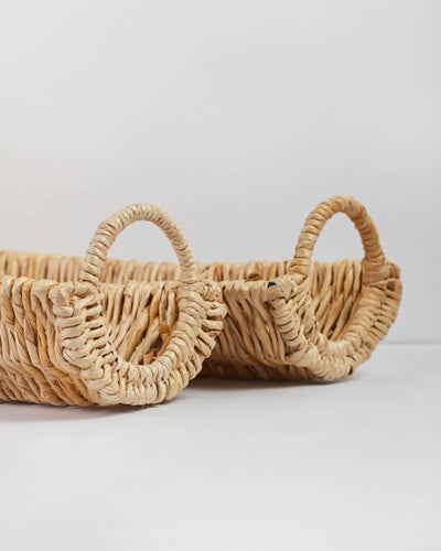 Siya - Handwoven Banana Fiber Table Centerpiece Tray – Trays & Platters on Brown Living™. SKU: S-023. Img 3.