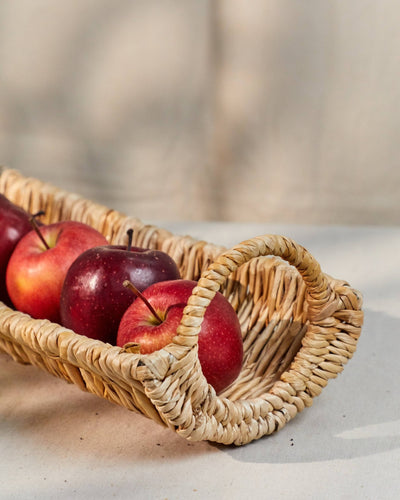 Siya - Handwoven Banana Fiber Table Centerpiece Tray – Trays & Platters on Brown Living™. SKU: S-023. Img 1.