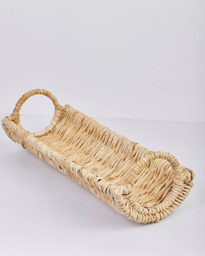 Siya - Handwoven Banana Fiber Table Centerpiece Tray – Trays & Platters on Brown Living™. SKU: S-023. Img 5.