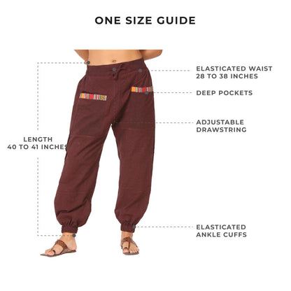 Women's Hopper | Maroon | Fits Waist Sizes 28 to 38 Inches | Verified Sustainable by Brown Living™