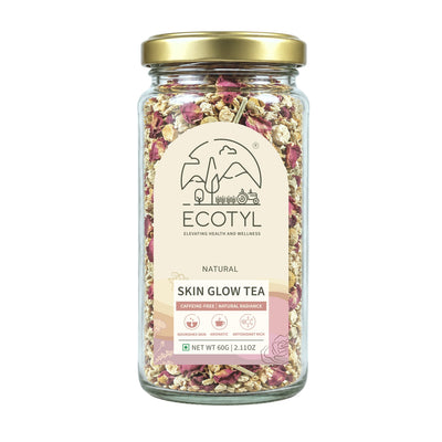 Skin Glow Tea | Skin Nourishment | Herbal Tea | 60g – Tea on Brown Living™. SKU: ECOTYL00059. Img 1.