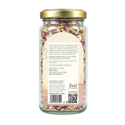 Skin Glow Tea | Skin Nourishment | Herbal Tea | 60g – Tea on Brown Living™. SKU: ECOTYL00059. Img 6.