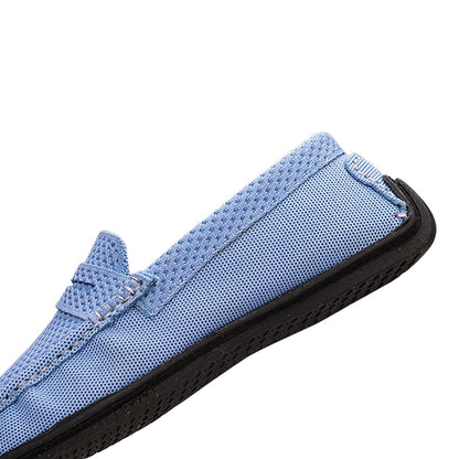 Sky Blue Moc Mens Shoes Loafers | Verified Sustainable by Brown Living™