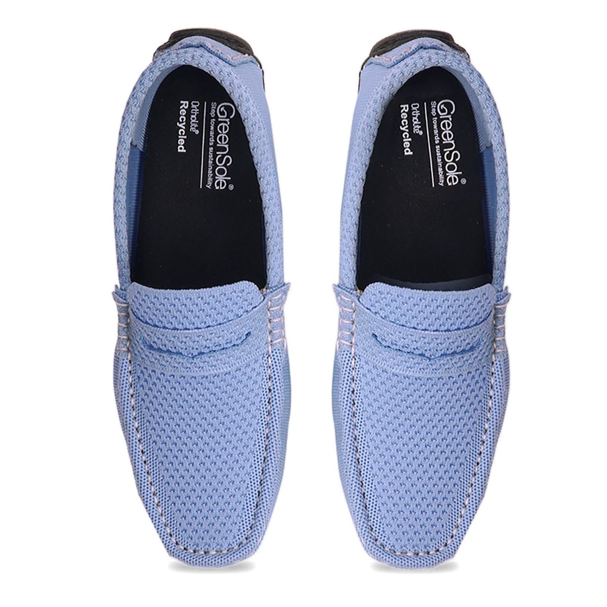 Sky Blue Moc Mens Shoes Loafers | Verified Sustainable by Brown Living™