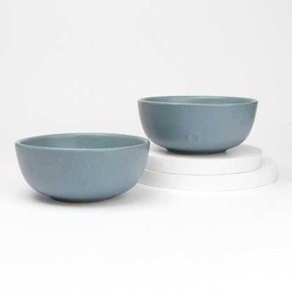 Sky Recycled Ceramic Bowls | Set of 2 | Verified Sustainable by Brown Living™