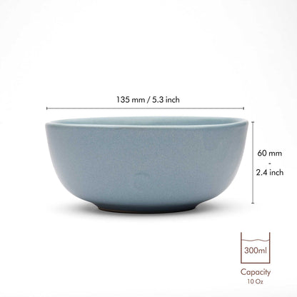 Sky Recycled Ceramic Bowls | Set of 2 | Verified Sustainable by Brown Living™