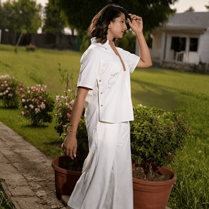 Skyward Nostalgia Co - ord Set for Women | Comfortable Wear – Womens Co - Ord Sets on Brown Living™. SKU: AAYU-61. Img 6.