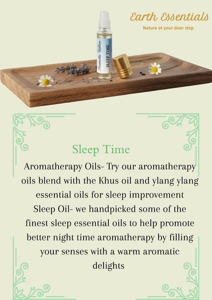 Sleep Time Essential Oil Blend – Aids in Restful & Deep Sleep – Essential Oils on Brown Living™. SKU: Aromatic-03. Img 3.