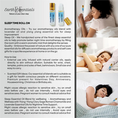 Sleep Time Essential Oil Blend – Aids in Restful & Deep Sleep – Essential Oils on Brown Living™. SKU: Aromatic-03. Img 2.