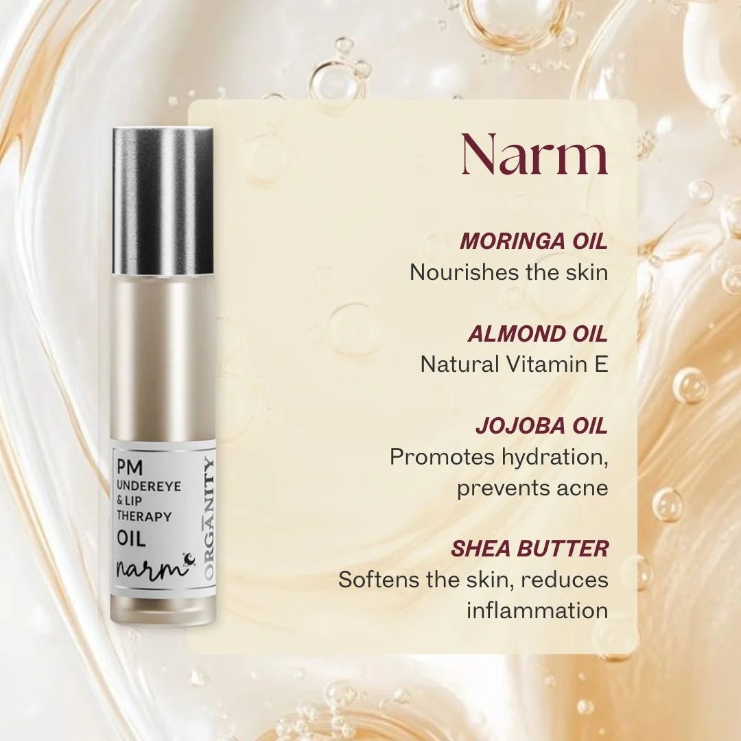Sleep & Transform Skincare: Cleansing Balm, Face Oil, Eye Care – Face Oil on Brown Living™. SKU: CNRSET001. Img 3.