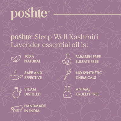 Sleep Well - Pure Kashmiri Lavender Essential Oil - 12ml – Body Oil on Brown Living™. SKU: 8.91E+12 - P1. Img 3.