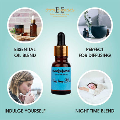 Sleepy Time Essential Oil Blend 15 ml – Calming & Relaxing Aroma – Essential Oils on Brown Living™. SKU: EOBlends-05. Img 3.