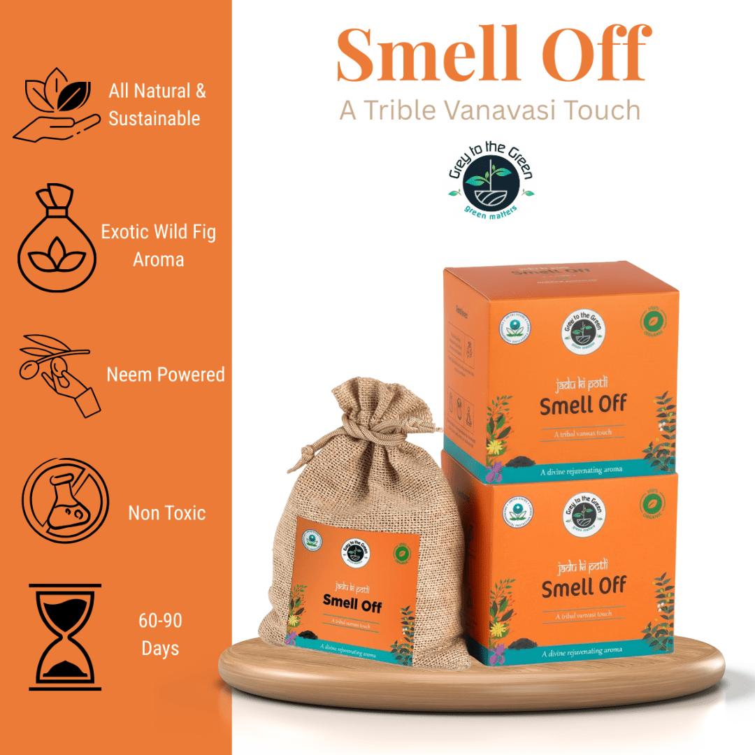 Smell Off Moisture Odor Absorber | Activated Charcoal Dehumidifier Bag – Fragrance Diffusers on Brown Living™. SKU: BLP2002-SmellOff. Img 2.