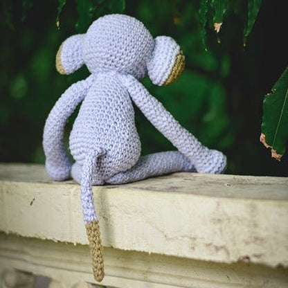 Smiley Monkey Handcrafted Crochet Soft Toy | Verified Sustainable by Brown Living™