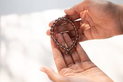 Smoky Quartz Bracelet | Healing Crystal Jewelry – Womens Bracelets on Brown Living™. SKU: RA-BR-SQ-01. Img 3.