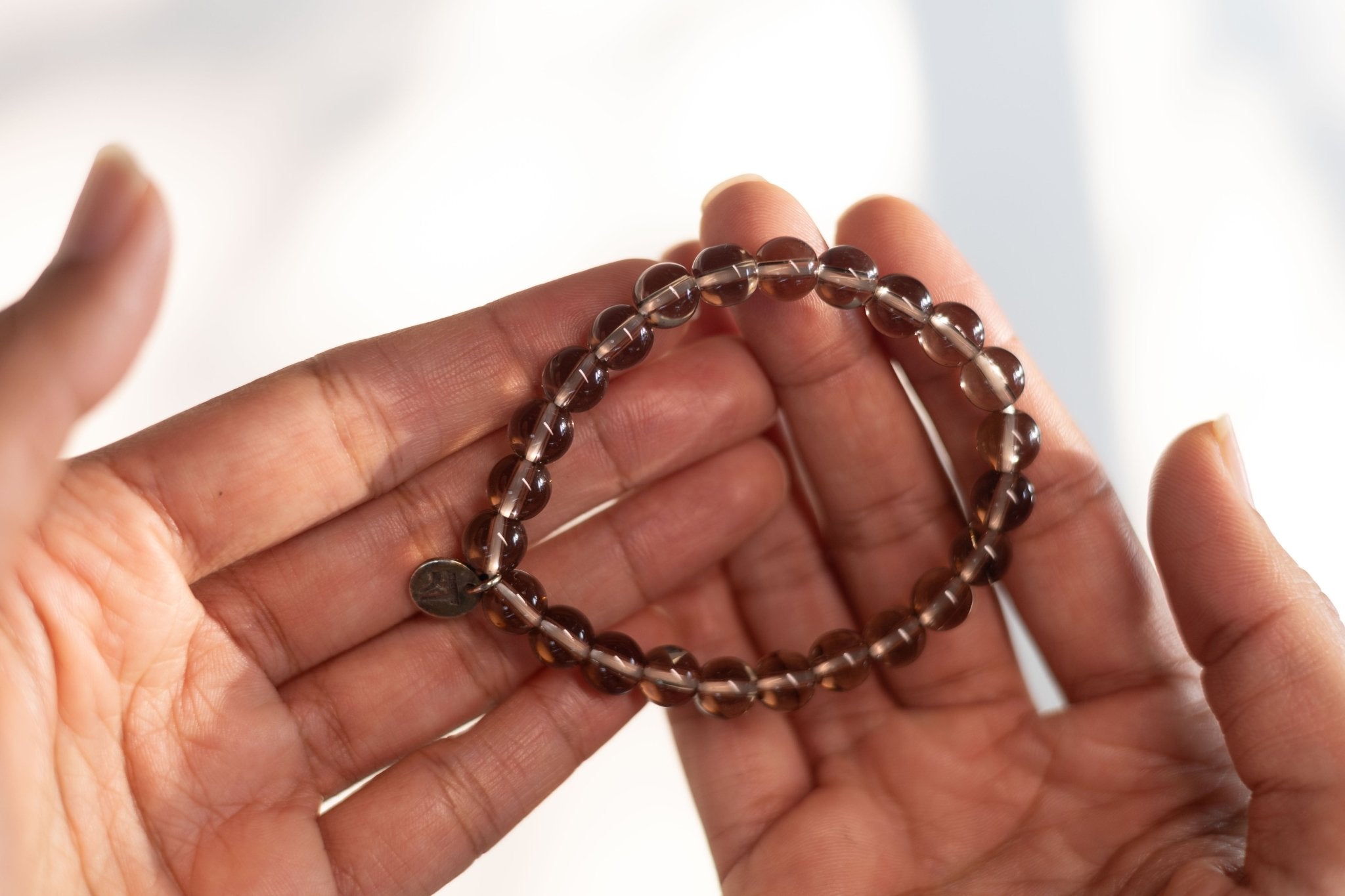 Smoky Quartz Bracelet | Healing Crystal Jewelry – Womens Bracelets by Rā The Studio available on Brown Living™. . SKU: RA - BR - SQ - 01. Img 2.