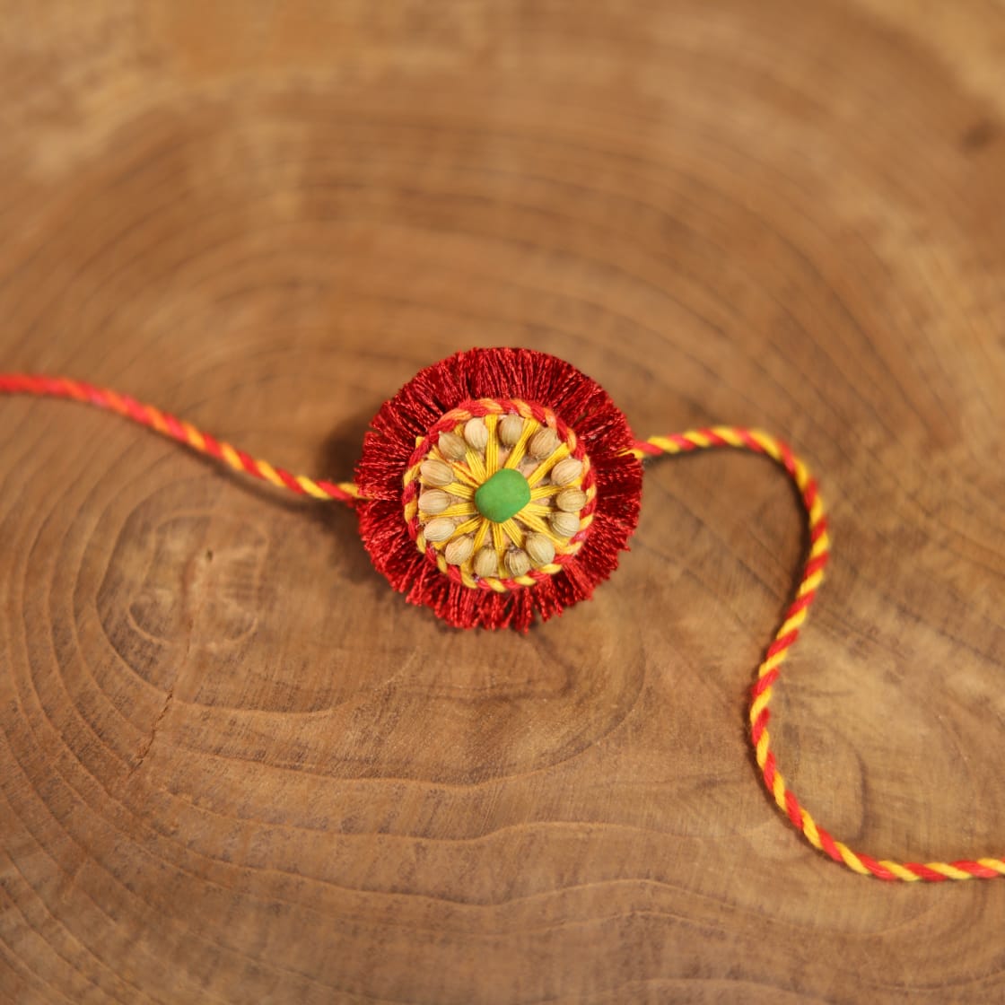 Sneh Handmade Plantable Eco - friendly Rakhi | Grows into Plant – Rakhi by Scrapshala available on Brown Living™. . SKU: SSR010. Img 2.