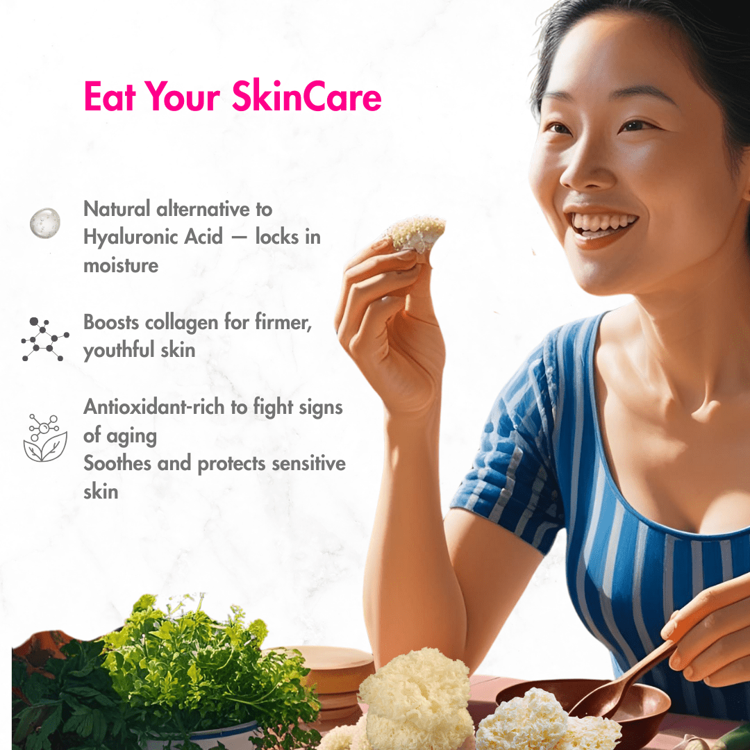 Snow Fungus Mushroom | Dried White Mushroom | Tremella | 75g (2 Pcs) – World Gourmet Food on Brown Living™. SKU: B0F6NF8C7F. Img 4.