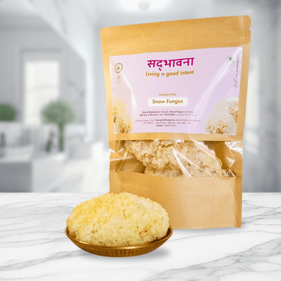 Snow Fungus Mushroom | Dried White Mushroom | Tremella | 75g (2 Pcs) – World Gourmet Food on Brown Living™. SKU: B0F6NF8C7F. Img 1.